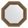 Mirror in the baguette frame, silver monogram 101 mm, 69.4x69.4 cm