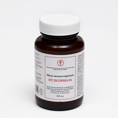 Monastic ointment from psoriasis, Solokh-Aul, 100 ml