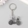 Metal key "bicycle" steering wheel spin 3.3x4.7 cm