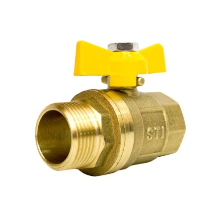 Balloon bar STI GAZ, 3/4 ", internal/outer, butterfly, for gas