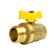 Balloon bar STI GAZ, 3/4 ", internal/outer, butterfly, for gas