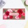 Money envelope "Happy Anniversary!" roses with astrages, 16.5 x 8 cm