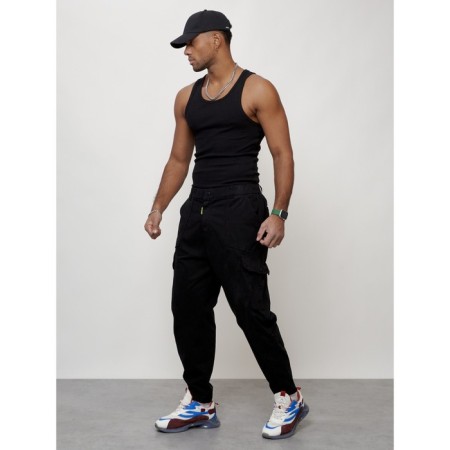 Cargo jeans, size 46-48, black color-1