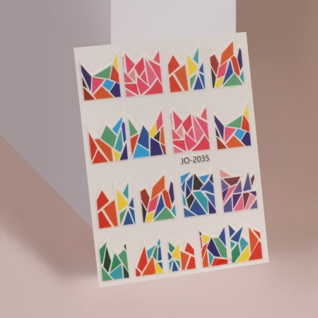 Nail stickers "ice", multi -colored-1