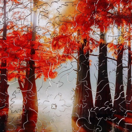 Figure puzzle "Cypress Lake", 110 parts, 28.8 × 20.2 cm-1
