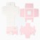 Gift box for flowers with a vase of MGK folding, packaging, "for you", 16 x 23 x 16 cm