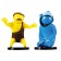 Set of Gang Beasts figures, with blue and yellow heroes, 2 pcs