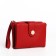 Women's wallet on the button, red color