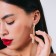 Hanging earrings "Hollywood" Rain, color gold, 11 cm