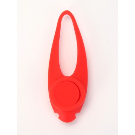 Light beacon on the collar/leash with 3 lumber modes "Paw", 3.2 cm, silicone, red-4