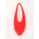 Light beacon on the collar/leash with 3 lumber modes "Paw", 3.2 cm, silicone, red