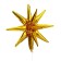 Foil ball 21 "Volumetric stars", gold