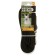 Kaponnoye zonik leash with double latex thread and reinforced carbine, 3m x 25mm, black