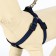 Acunition set is embossed, leash 120 x 1.5 cm, OG 36-49 cm, blue-black
