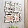 Photo frame Pazle HDF "Happy Together" of 4 fragments 25x25 cm