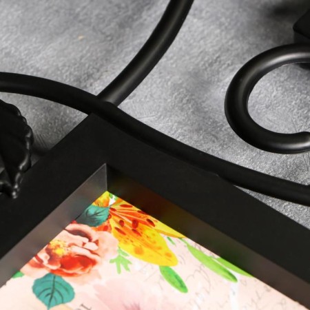 Photo frame plastic in 9 photos 10x15 cm "Binding" black 53x53 cm-2