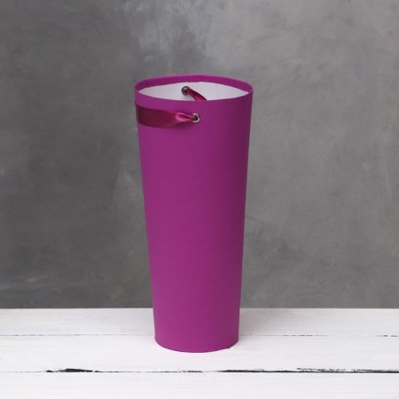 Carrying cone to flowers, light fuchsia 10 x 14 x 30 cm-5