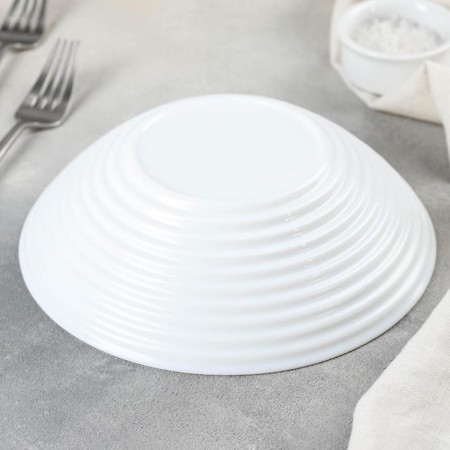 Deep plate luminarc harena, d = 20 cm, glass ceramic, white color-2