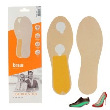 Insoles for shoes, breathing, adhesive-based, 43-44r-r, pair, beige color
