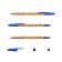 A set of ballpoint pens Erichkrause R-301 Amber Stick, 8 pieces, node 0.7 mm, blue ink blue