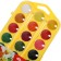 Watercolor honey 24 colors, ZHK "Flower", without a brush, yellow plastic case with a loop, 27421678