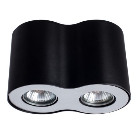 Falcon 2x50W GU10 lamp, black 11x20x13 cm