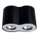 Falcon 2x50W GU10 lamp, black 11x20x13 cm