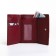 Women's wallet on the button, burgundy color
