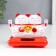 Plastic pendulum from the solar battery "Two cats manki-Neko with fan" 6.5x8.5x5.5 cm