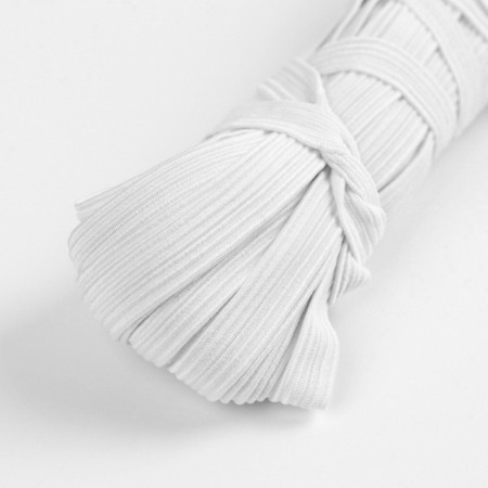 Rubber band, 8 mm, 10 ± 1 m, white color-1