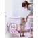 Swear-rocking chair for newborns "Flowers", game arc, removable toys mix