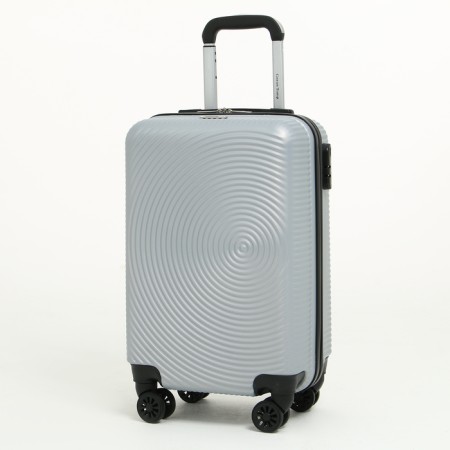 Small suitcase 20 "On a zipper, code lock, 4 wheels, color gray color