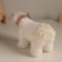 Decor "White Bear with a New Year's branch" 12x20.5x9 cm