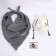 Carnival set: striped bandana, white dog mask, thermonacleka