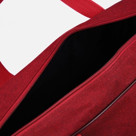Road bag on lightning, 2 external pockets, a long belt, burgundy color-2