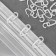 Hook for curtains, 3.2 × 1.5 cm, 100 pcs, white color