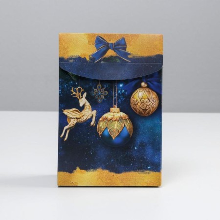 Folding box "Gold", 15 x 7 x 22 cm, new year-1