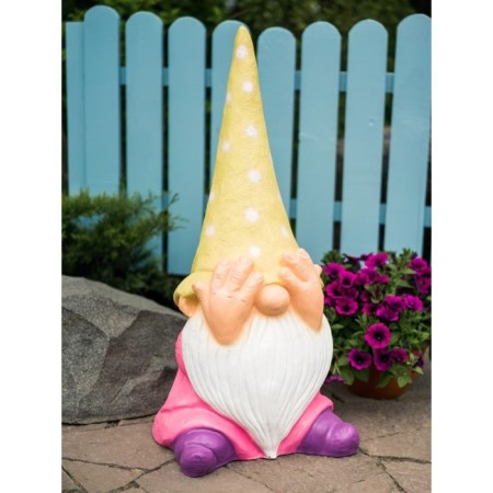 Garden Figure "Dwarf Nevidian" yellow, 43x38x85cm