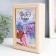 Key "Bicycle with lavender" White 15x21 cm mix
