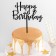 Topper for the cake "Holiday", 16.5 × 15 cm, black color