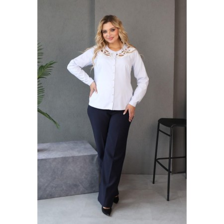 Female shirt, size 56, blue color-11