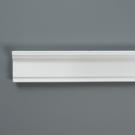 Ceiling skirting board 06011E, white 50x30x2000 mm-1