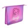 Folder for notebooks A5, 240 x 205 x 40 mm, lightning from above, plastic, PT 73-12, "Bear with a bow" (voluminous 3D risuki with a metallic effect)