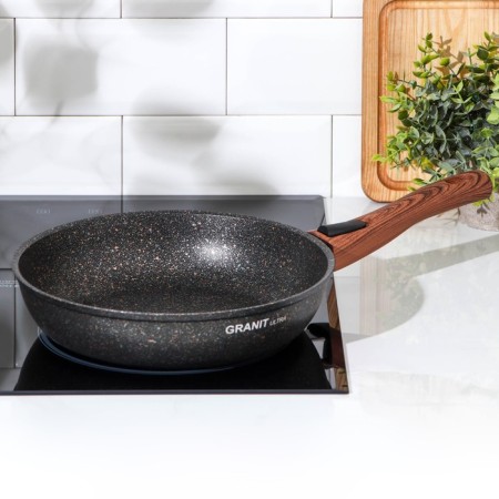 Granit Ultra Original pan, D = 26 cm, removable handle, anti -stick coating, black color-6