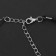 Choker "Double" with a thread, star, white-black color in silver, l = 40 cm