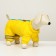 Kombinson for dogs "peas", size 14 (DS 27, OG 38, Osh 30 cm), yellow
