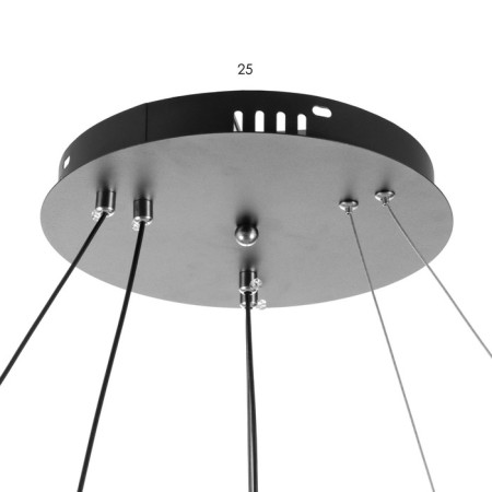 Lumber "Polterina" LED 320W 3000-6000K black 70x70x15cm BayerLux-7