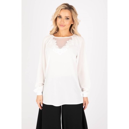 Female blouse, size 42, white color-6