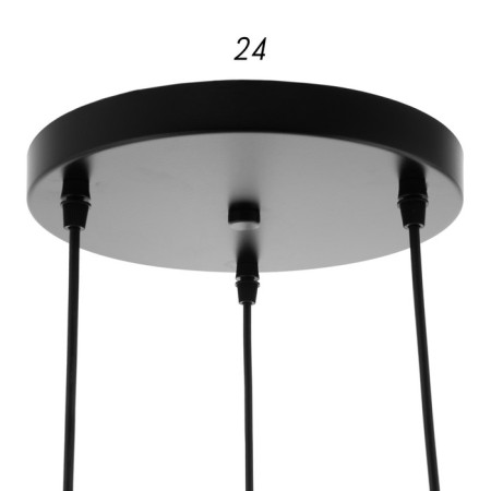 Economic light "Tempo" 3x40W E27 Black 49x49x78 cm.-3