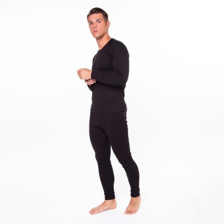 Male thermal underwear (jumper, pants), black color, size 46-1